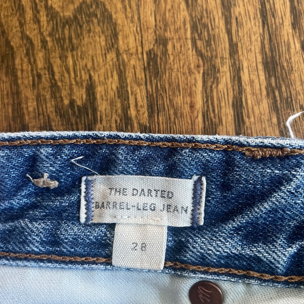 Madewell Darted Barrel Jeans Size 28 - Picture 8 of 8